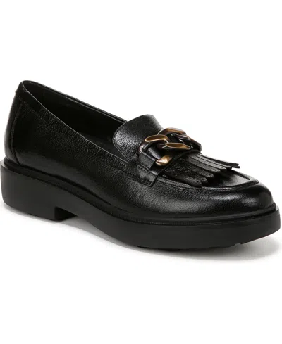 Naturalizer Paris Kiltie Chain Loafers In Black Leather
