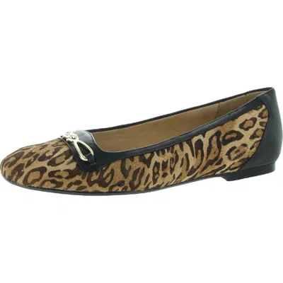 Naturalizer Parker Womens Leather Ballet Flats In Multi