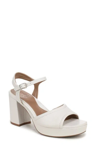 Naturalizer Petra Ankle Strap Platform Sandal In White