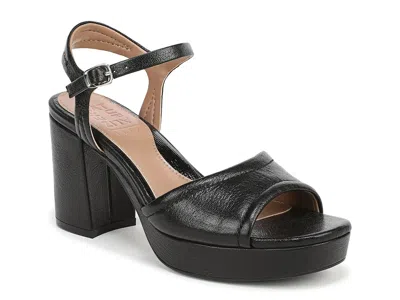 Naturalizer Petra Ankle Strap Platform Sandal In Black