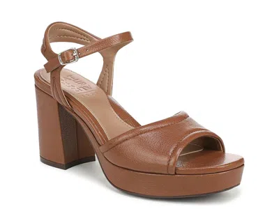 Naturalizer Petra Ankle Strap Platform Sandal In Brown