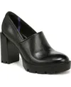 Naturalizer Pierson Lug Sole Platform Pump In Black Leather