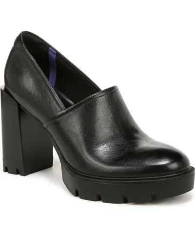 Naturalizer Pierson Lug Sole Platform Pump In Black Leather