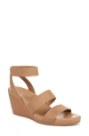 Naturalizer Ignite Wedge Sandals In Cookie Dough Brown