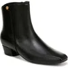 Naturalizer Raffee Low-heel Square Toe Booties In Black