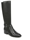 Naturalizer Raisa Womens Leather Narrow Calf Knee-high Boots In Black