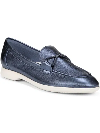 Naturalizer Ravenna Womens Padded Insole Slip On Loafers In Blue