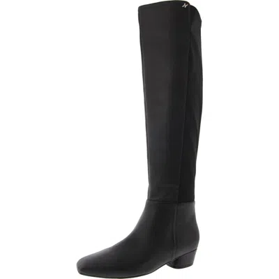 Naturalizer Reese Womens Leather Square Toe Over-the-knee Boots In Black