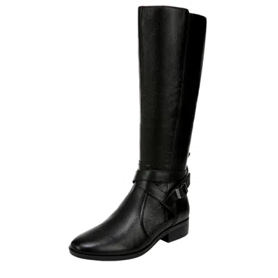 Naturalizer Rena 2 Extra Wide Calf Riding Boots Black Leather J2427l1004 Women's
