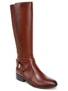 Naturalizer Rena Womens Slip On Zip Up Knee-high Boots In Brown