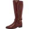 Naturalizer Rena 2 Womens Wide Calf Leather Knee-high Boots In Brown
