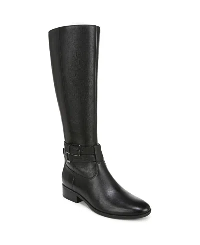 Naturalizer Rory Riding Boot In Black Leather