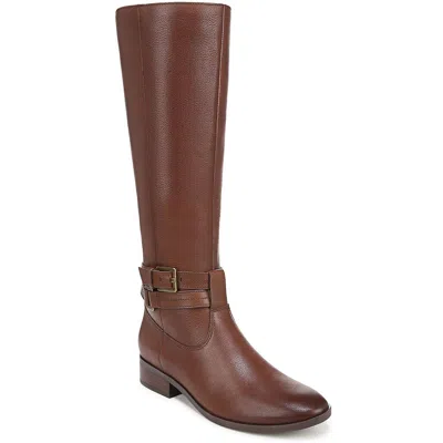 NATURALIZER RORY WOMENS LEATHER RIDING KNEE-HIGH BOOTS