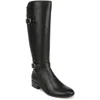 Naturalizer Sahara Womens Faux Leather Belted Knee-high Boots In Black