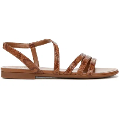 Naturalizer Salma Womens Faux Leather Strappy Flatform Sandals