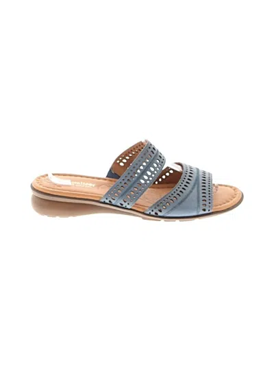 Pre-owned Naturalizer Sandals In Blue