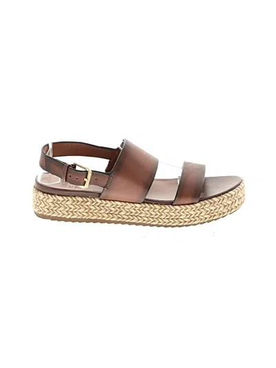 Pre-owned Naturalizer Sandals In Brown