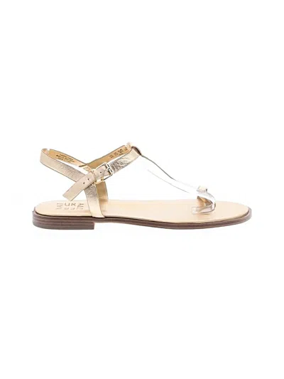 Pre-owned Naturalizer Sandals In Gold