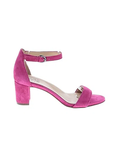Pre-owned Naturalizer Sandals In Pink
