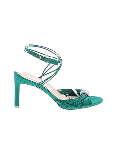 Pre-owned Naturalizer Sandals In Teal
