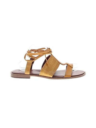 Pre-owned Naturalizer Sandals In Yellow