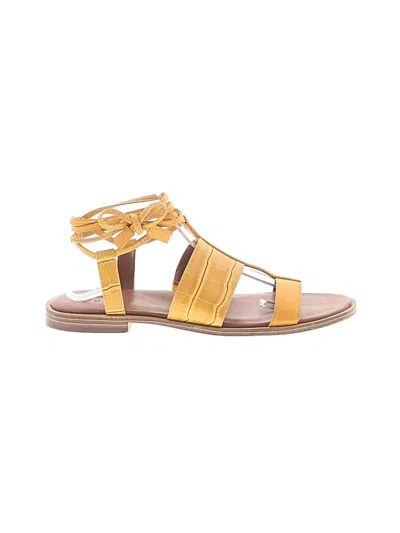 Pre-owned Naturalizer Sandals In Yellow