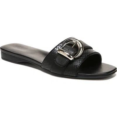Naturalizer Santiago Womens Buckle Slide Sandals In Black