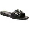 Naturalizer Santiago Womens Square Toe Flats Slide Sandals In Multi