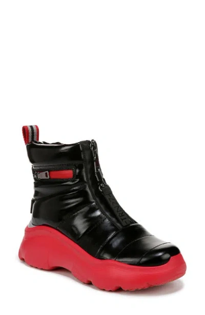 Naturalizer Shadow Dancer Insulated Sneaker In Black Patent Shine Nylon