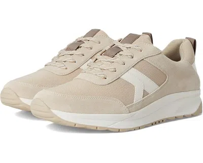 Naturalizer Shay Jogger Women's Warm White Lace Up Lifestyle Shoes Zap3 In Nude