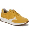 Naturalizer Shay Sneaker In Spicy Yellow,warm White Suede,leather