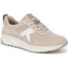 Naturalizer Shay Sneaker In Warm White Mesh,porcelain Suede