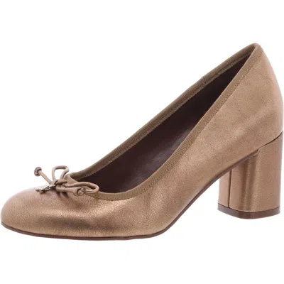 Naturalizer Sienna Womens Leather Dressy Block Heels In Multi