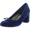 Naturalizer Sienna Womens Solid Wedge Heels In Blue