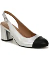 Naturalizer Sophie Slingback Pump In Silver Leather
