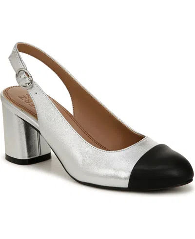 Naturalizer Sophie Slingback Pump In Silver Leather