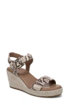 Naturalizer Stella Ankle Strap Platform Wedge Sandal In Multi