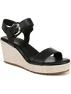 Naturalizer Stella Ankle Strap Platform Wedge Sandal In Black