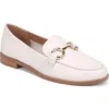 Naturalizer Stevie Womens Padded Insole Slip On Loafers In White