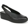 Naturalizer Sutton Slingback Platform Wedge Pump In Black