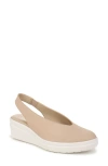 Naturalizer Sutton Slingback Platform Wedge Pump In Coastal Tan Nubuck