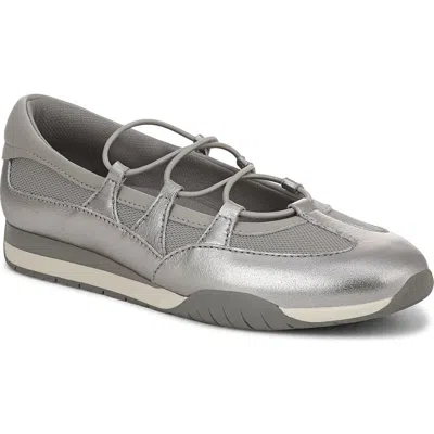 Naturalizer Tallulah Mary Jane Sneaker In Silver