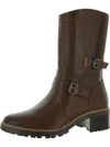 Naturalizer Talon Womens Leather Motorcycle Mid-calf Boots In Multi