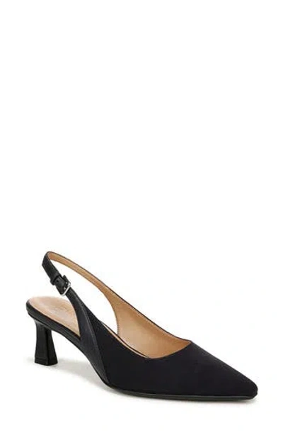 Naturalizer Tansy Slingback Pump In French Navy Faux Leather