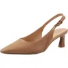 Naturalizer Tansy Womens Solid Man Made Slingback Heels In Brown