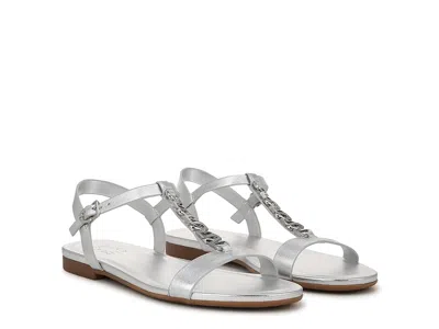 Naturalizer Teach Ankle Straps In Silver