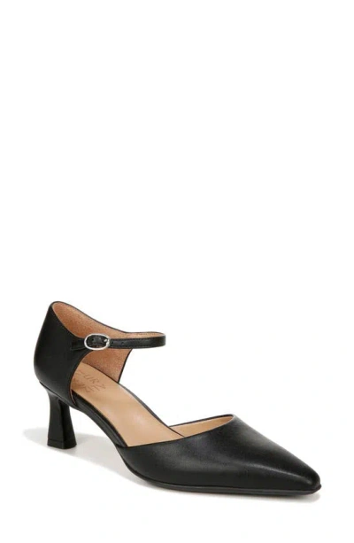 Naturalizer Tilda Mary Jane Pump In Black Faux Leather