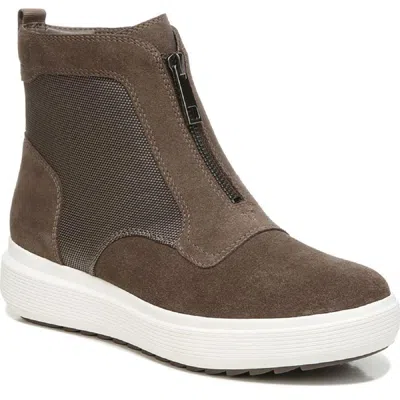 Naturalizer Tisha Womens Zipper Ankle Booties In Brown