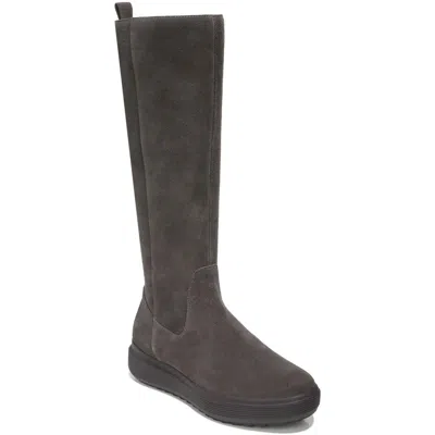 Naturalizer Torence Womens Zipper Wedge Knee-high Boots In Brown