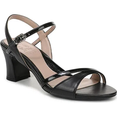 Naturalizer Trey Ankle Strap Sandal In Black